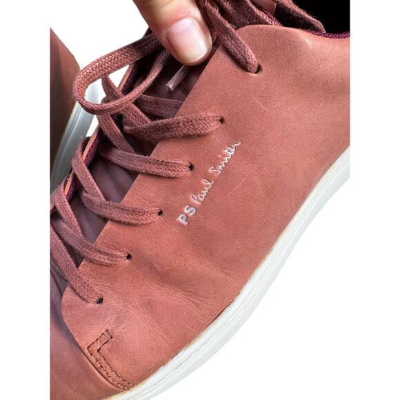 PS Paul Smith Men's Rust Burnt Orange Lee Low Top Lace Up Trainer Sneaker - 10 - Picture 8 of 10